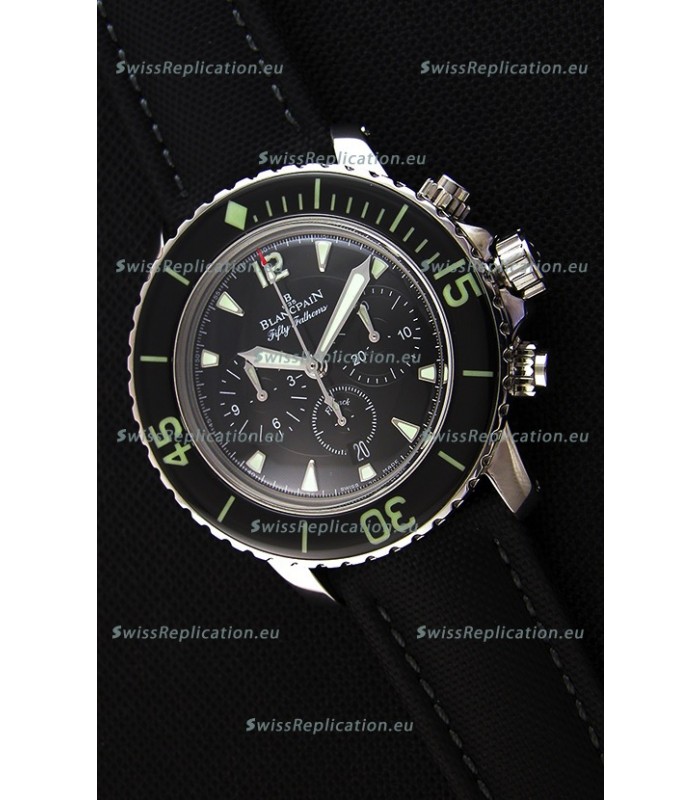 Blancpain Blancpain Fifty Fathoms Chronograph Flyback Black 1:1 Mirror Replica Watch