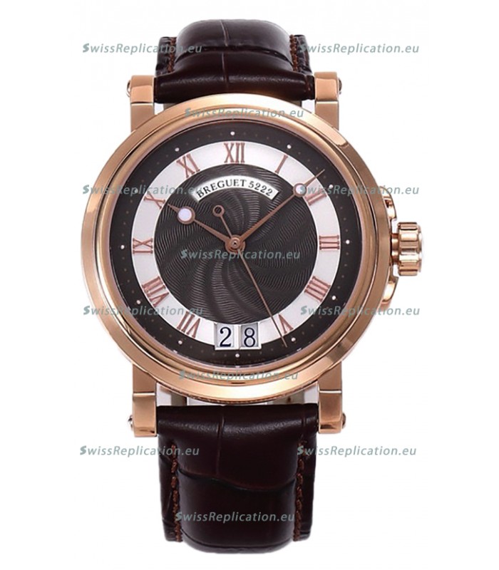 Breguet Marine Automatic Big Date 5817 Rose Gold Watch in Brown Dial 