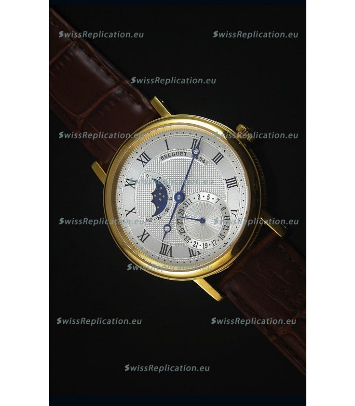 Breguet Classique Moonphase Yellow Gold Swiss Replica Watch