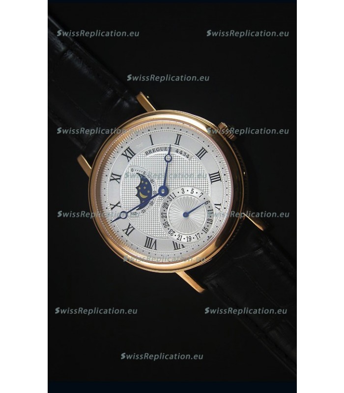 Breguet Classique Moonphase Rose Gold Swiss Replica Watch