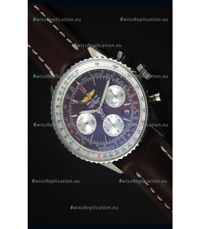 Breitling Navitimer 01 Brown Dial Steel Case 1:1 Mirror Swiss Replica Watch