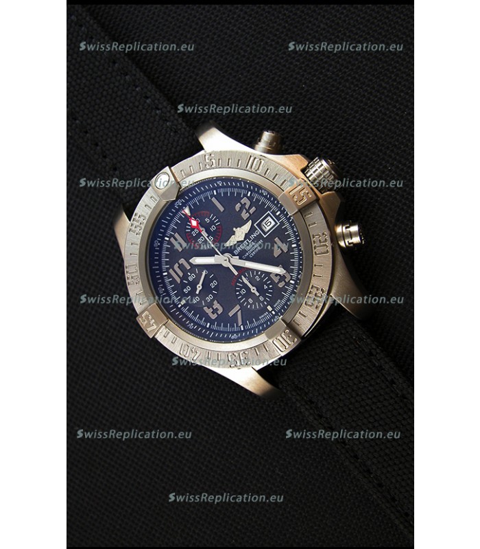 Breitling Avenger Titanium Case Swiss Replica Watch Black Dial 1:1 Mirror Replica Watch