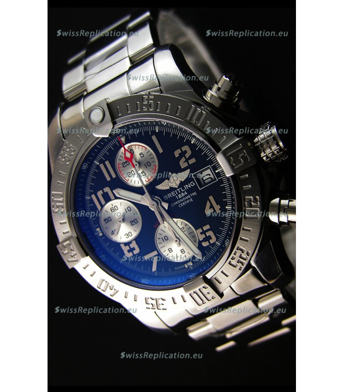 Breitling Skyland Avenger Chronograph Swiss Replica Watch Black Dial 1:1 Mirror Replica