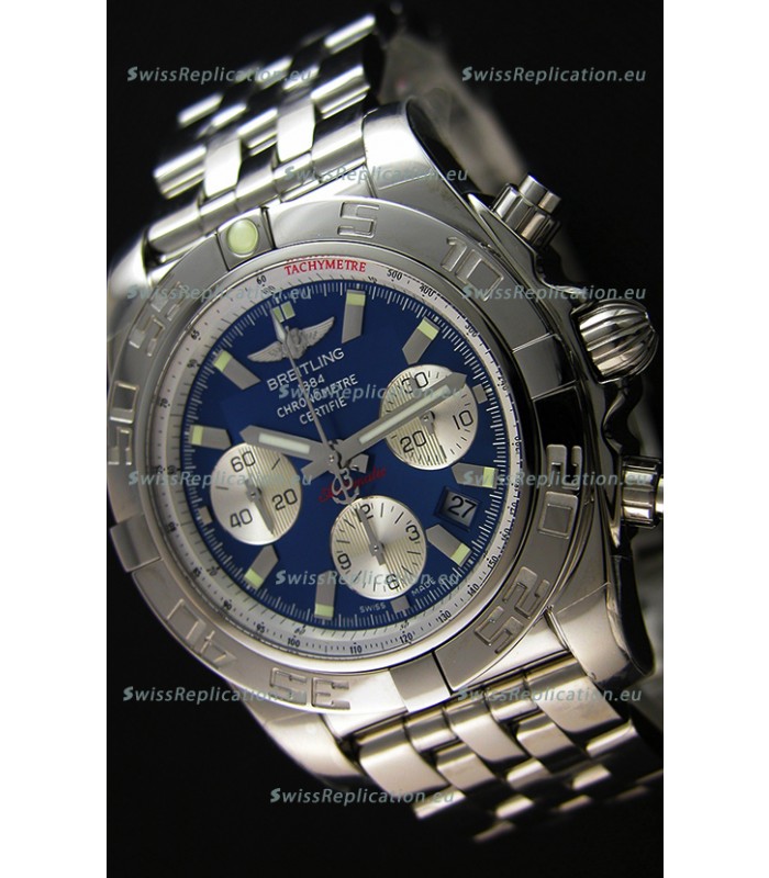 Breitling Chronomat B01 Blue Dial Swiss Replica Watch 1:1 Mirror Replica Edition 