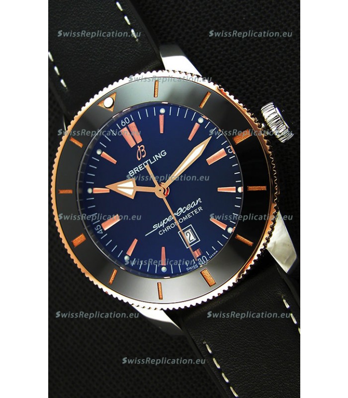 Breitling SuperOcean Heritage II B20 44MM Black Dial Two Tone Bezel 1:1 Mirror Replica