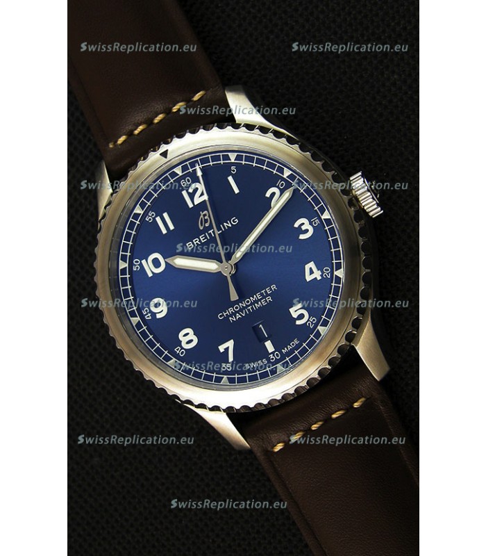Breitling Navitimer 8 Automatic 41MM Swiss Replica Watch in Blue Dial 
