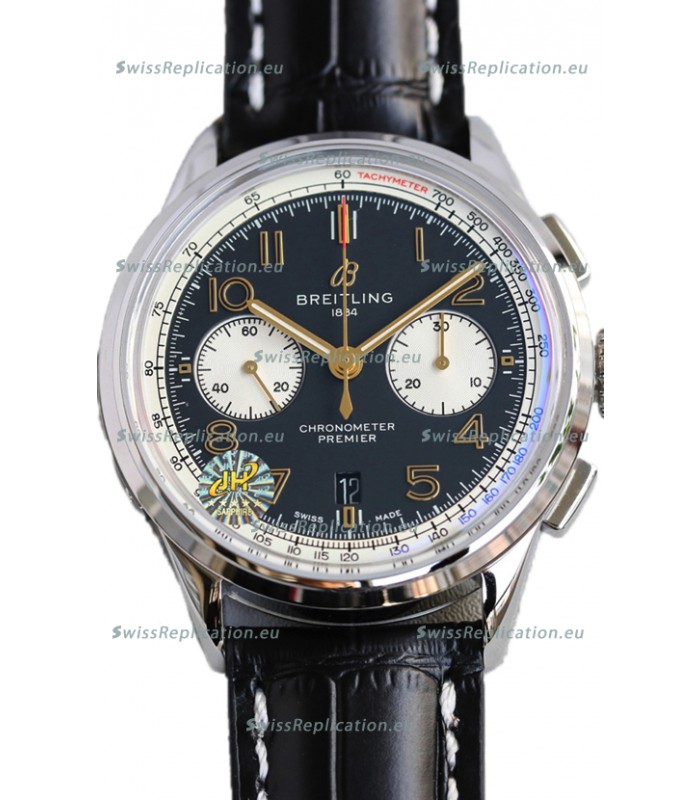 Breitling Premier B01 Chronograph 42 Edition Steel Casing Blue Dial - 1:1 Mirror Replica Watch