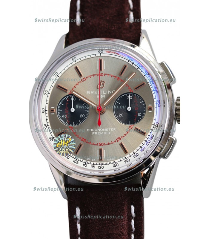 Breitling Premier B01 Chronograph 42 Edition Steel Casing Steel Dial - 1:1 Mirror Replica Watch