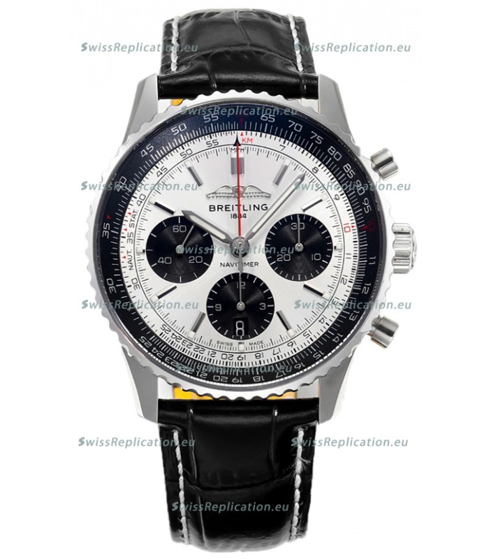 Breitling Navitimer B01 Chronograph 43 Steel Dial - 904L Steel Casing 1:1 Mirror Swiss Replica