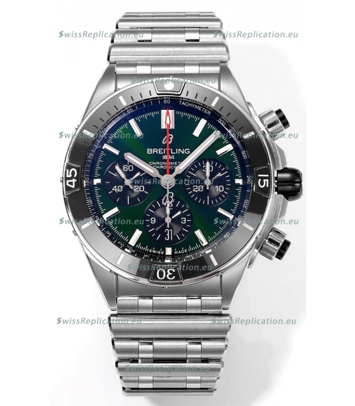 Breitling Chronomat B01 42 Edition Swiss 904L Steel Casing Green Dial 1:1 Mirror Replica Watch