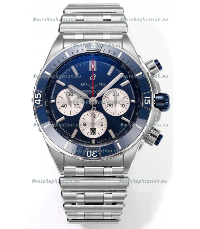Breitling Chronomat B01 42 Edition Swiss 904L Steel Casing Blue Dial 1:1 Mirror Replica Watch