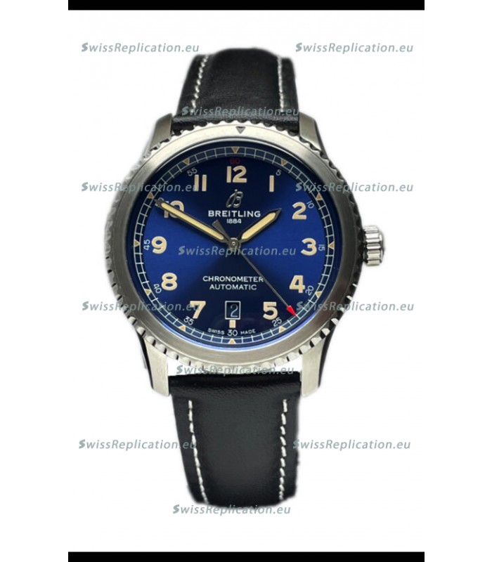 Breitling Navitimer Aviator 8 Automatic 41 Blue Dial 1:1 Mirror Swiss Replica Watch 