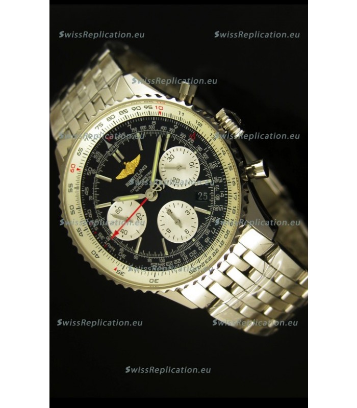 Breitling Navitimer 01 Swiss 1:1 Mirror Updated 2017 Replica Watch in Black Dial