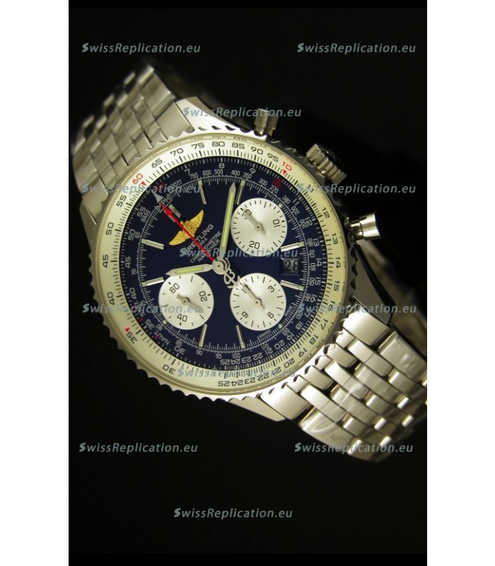 Breitling Navitimer 01 Swiss 1:1 Mirror Updated 2017 Replica Watch in Blue Dial