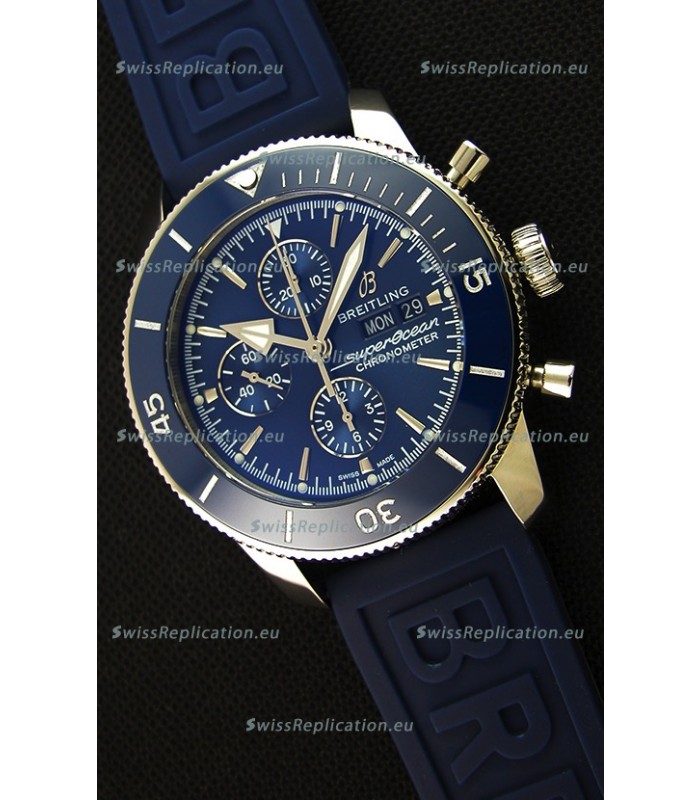 Breitling Superocean Heritage II Blue Dial 46MM 1:1 Mirror Swiss Replica Watch 