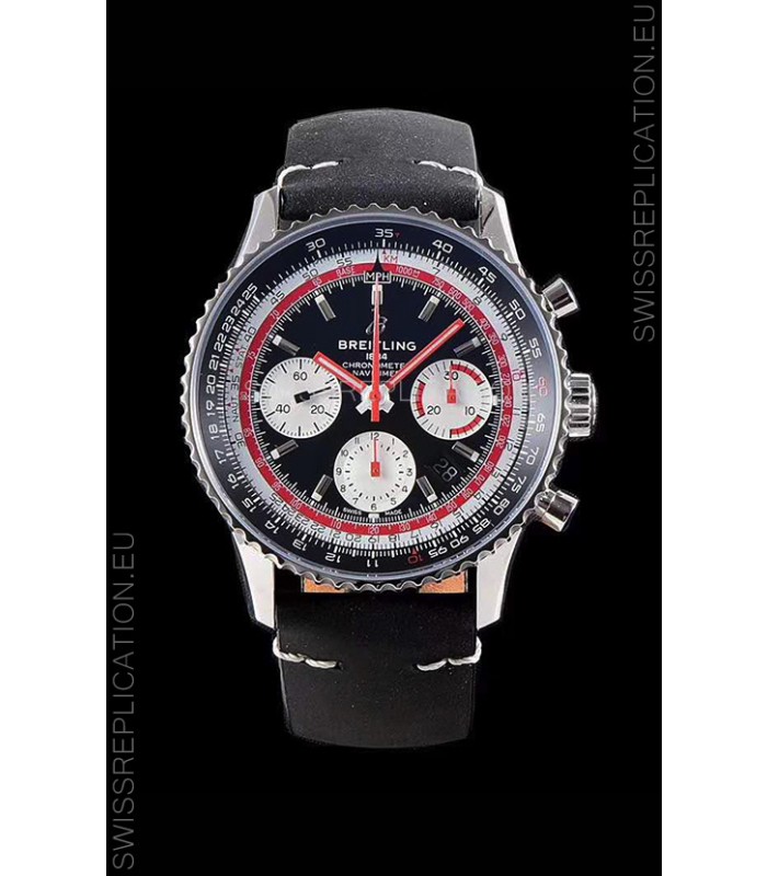 Breitling Navitimer 1 B01 Chronograph SWISSAIR Edition 43MM - 904L 1:1 Mirror Replica Watch 