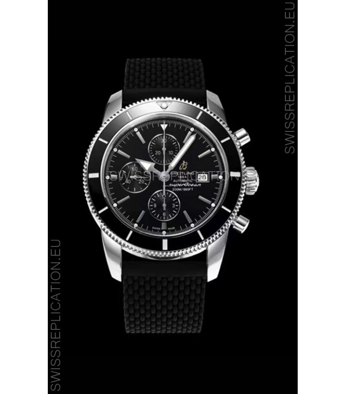 Breitling SuperOcean Heritage II 44MM Black Dial Swiss Replica Watch 