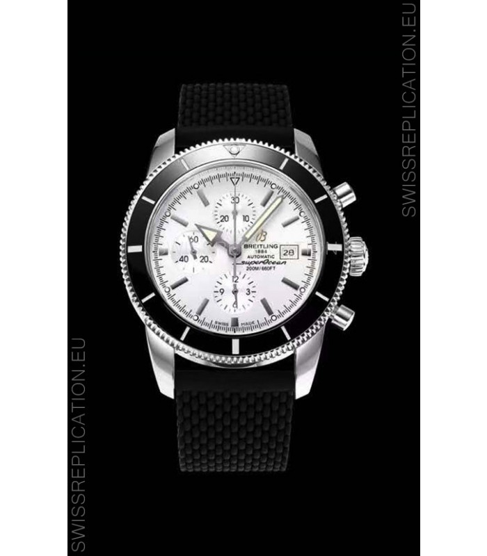 Breitling SuperOcean Heritage II 44MM White Dial Swiss Replica Watch 