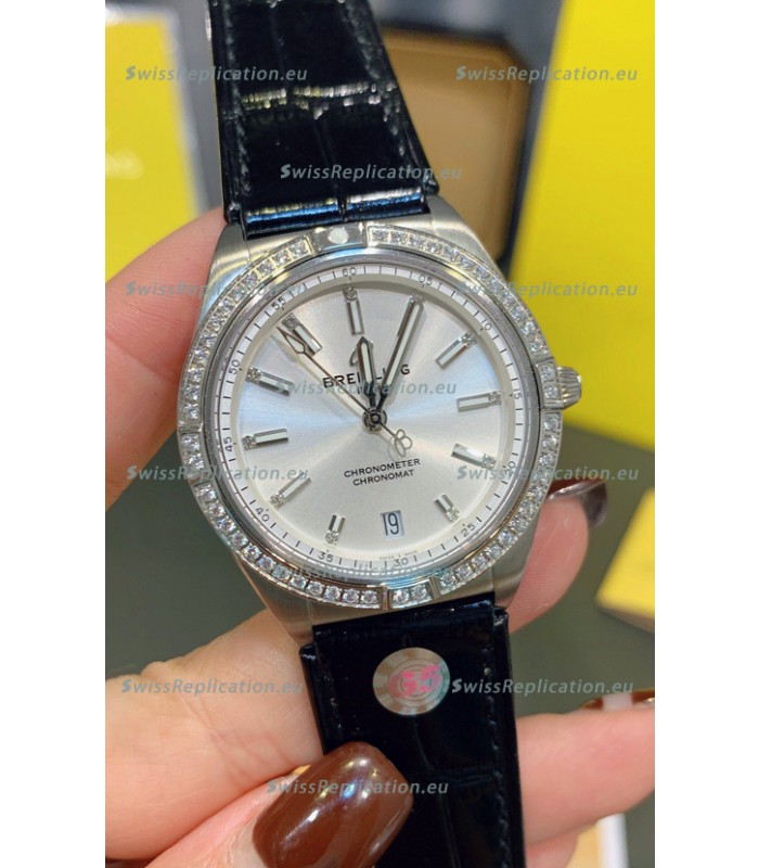 Breitling Chronomat Automatic 36MM 1:1 Mirror Swiss Replica Watch Steel Case