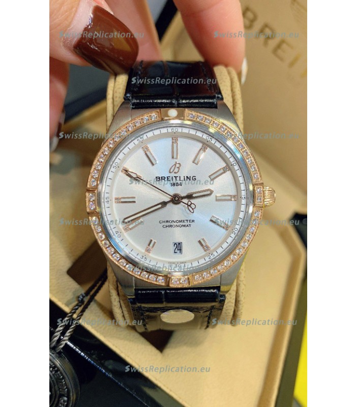 Breitling Chronomat Automatic 36MM 1:1 Mirror Swiss Replica Watch Steel Case