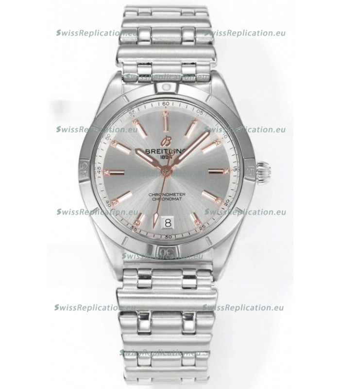 Breitling Chronomat 36MM Stainless Steel Casing 1:1 Mirror Replica Watch Steel Dial