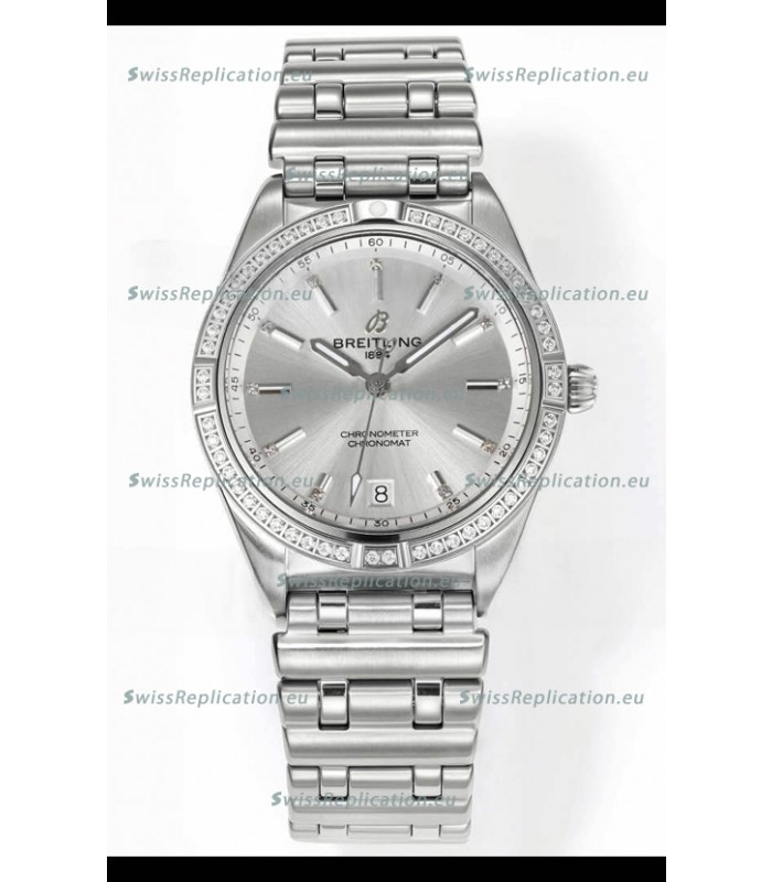 Breitling Chronomat 36MM Stainless Steel Casing 1:1 Mirror Replica Watch Steel Dial