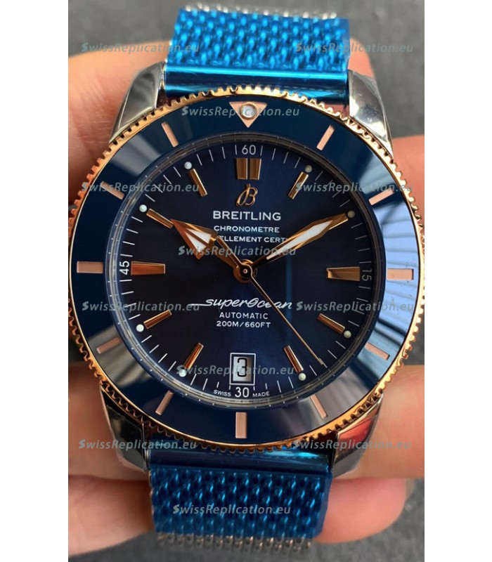 Breitling SuperOcean Heritage II B20 44MM Blue Dial Two Tone Bezel 1:1 Mirror Replica