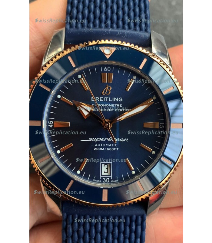 Breitling SuperOcean Heritage II B20 44MM Blue Dial Two Tone Bezel 1:1 Mirror Replica