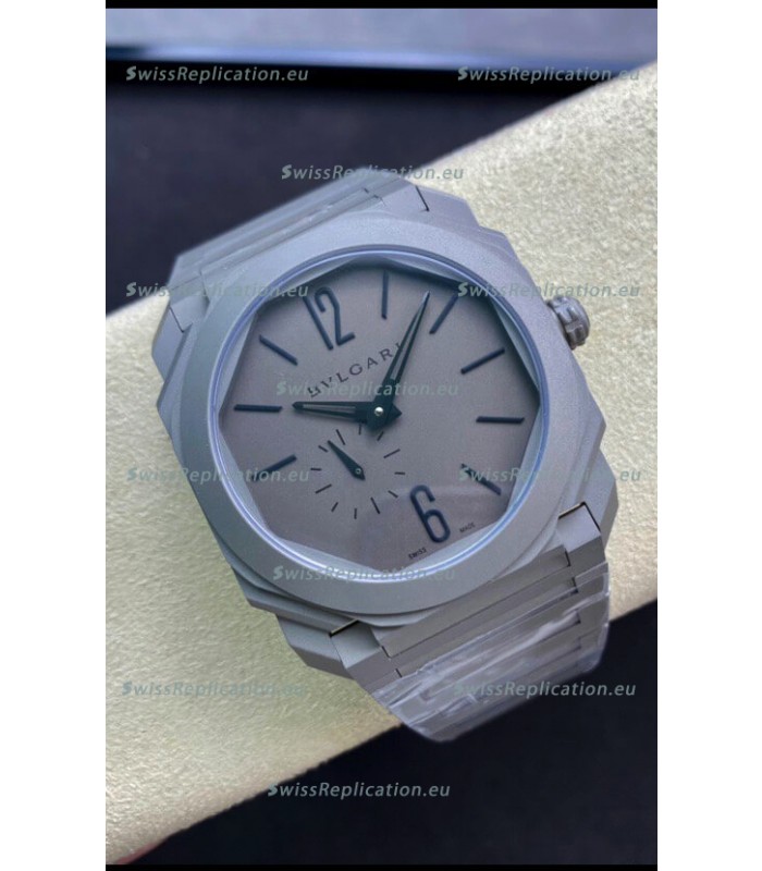 Bvlgari Octo Finissmo Edition 1:1 Mirror Replica Sandblasted Ceramic Casing