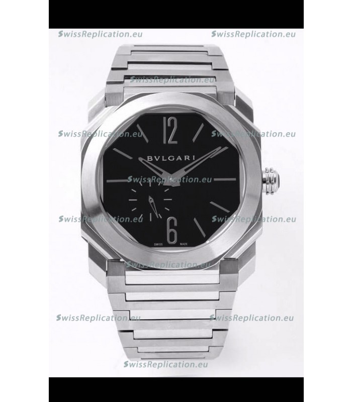 Bvlgari Octo Finissmo Edition 1:1 Mirror Replica 904L Stainless Steel Casing Black Dial