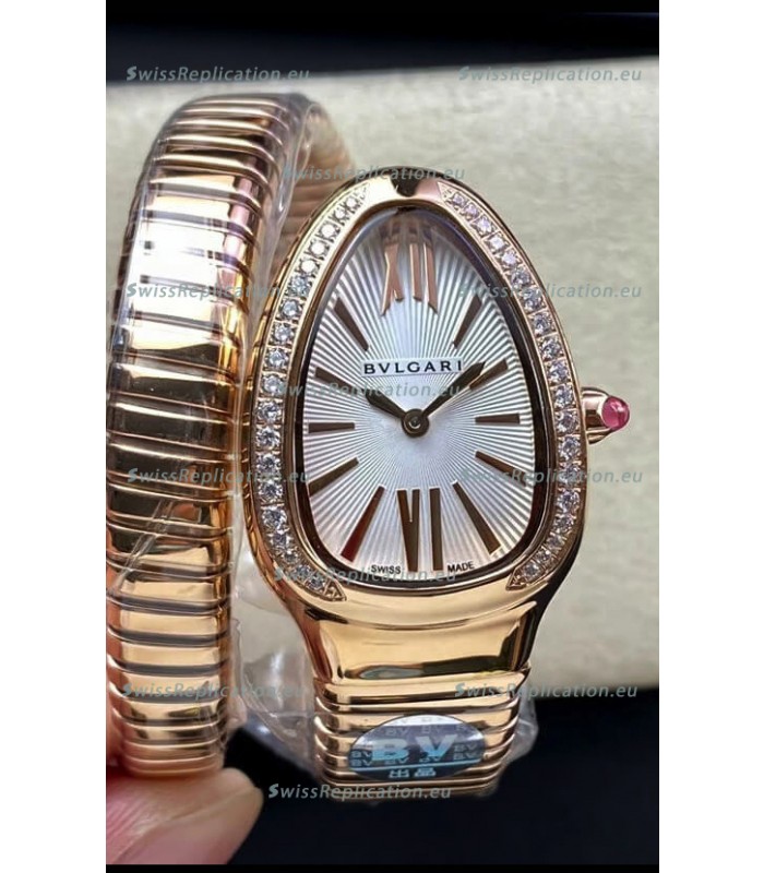 Bvlgari Serpenti Edition Rose Gold Casing Watch in 1:1 Mirror Quality