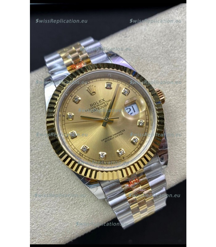 Rolex Datejust 126333 41MM ETA 3235 Swiss 1:1 Mirror Replica Watch in Yellow Gold 904L Steel - 1:1 Mirror
