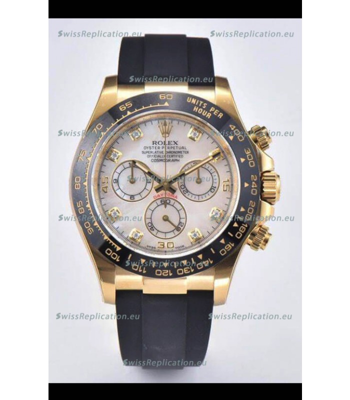 Rolex Cosmograph Daytona 116518LN-0037 Yellow Gold Original Cal.4130 Movement - 904L Steel Watch