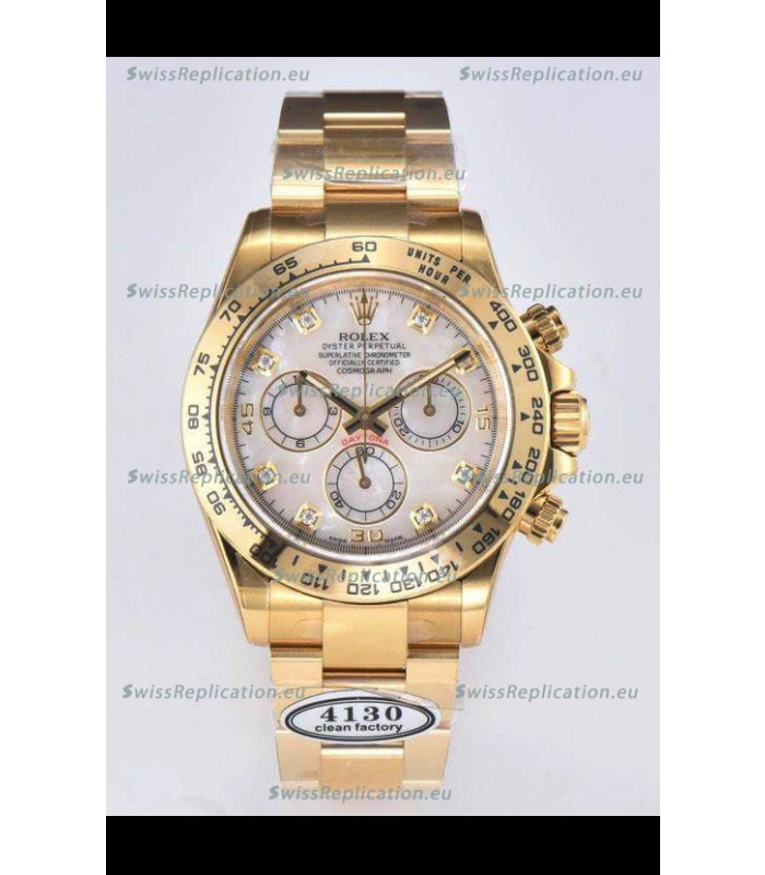 Rolex Cosmograph Daytona M116508-0007 Yellow Gold Original Cal.4130 Movement - 904L Steel Watch