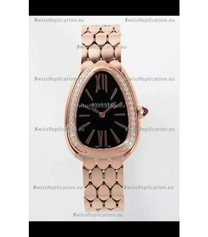 Bvlgari Serpenti Seduttori Edition in Rose Gold Casing Super Clone Watch