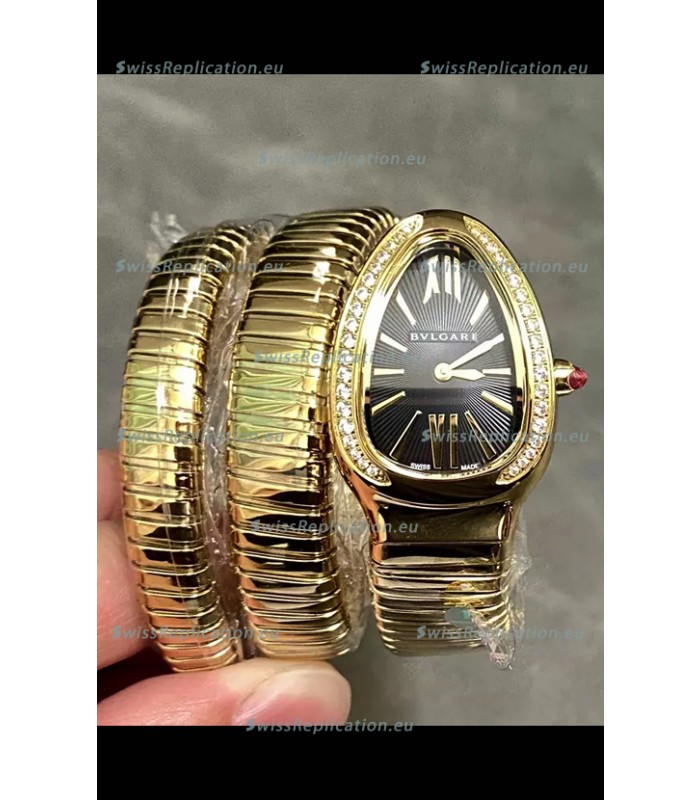 Bvlgari Serpenti Tubogas Double Spiral Rose Gold Super Clone Replica Watch