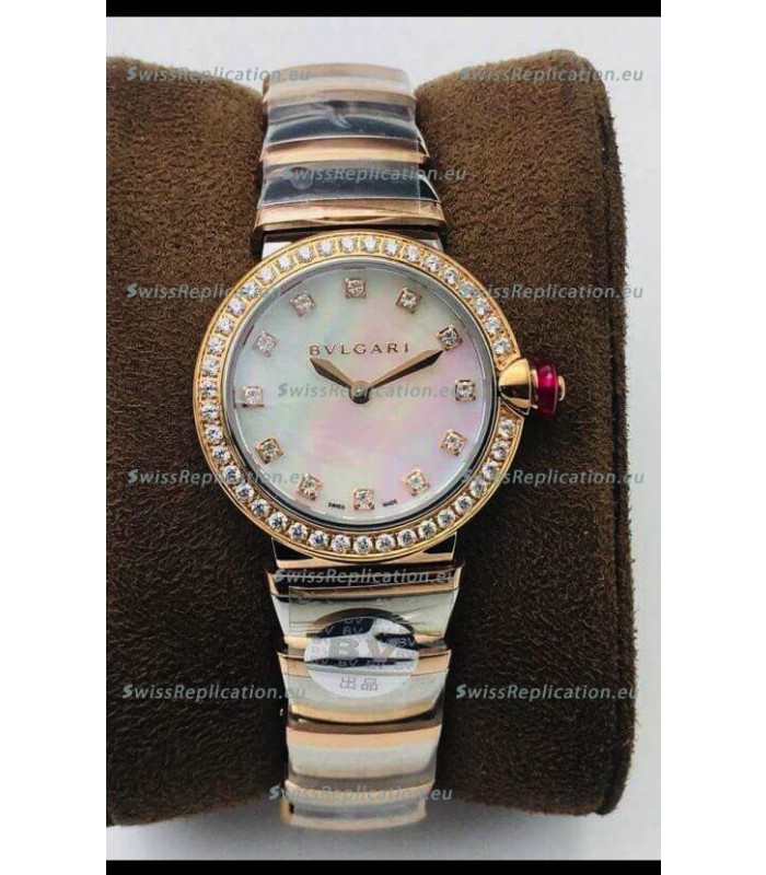 Bvlgari LVCEA Edition Watch in Two Tone Rose Gold Steel - 1:1 Mirror Replica