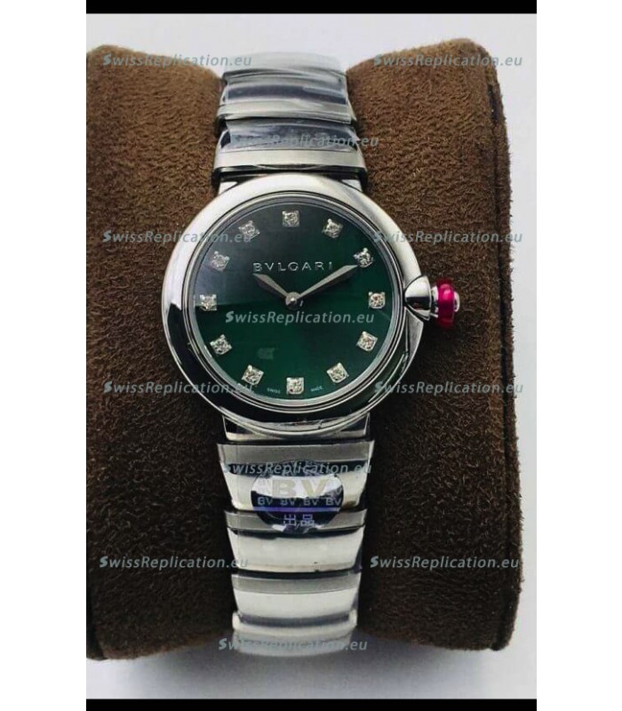 Bvlgari LVCEA Edition Watch in Stainless Steel Green Dial - 1:1 Mirror Replica