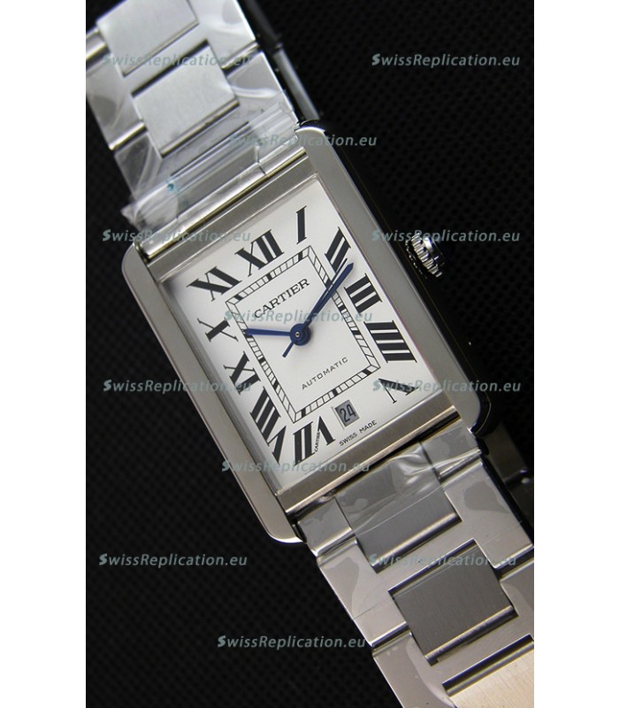 Cartier Tank Solo Swiss Automatic Watch in Leather Strap 31MM Wide 