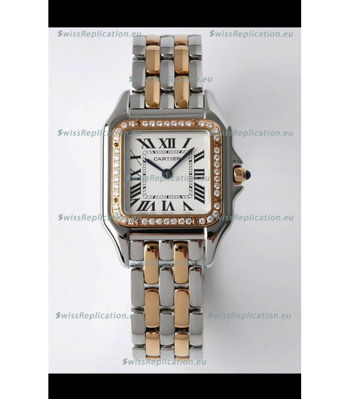 PANTHERE de Cartier Edition 27mm 1:1 Mirror Swiss Watch Rose Gold Two Tone Casing