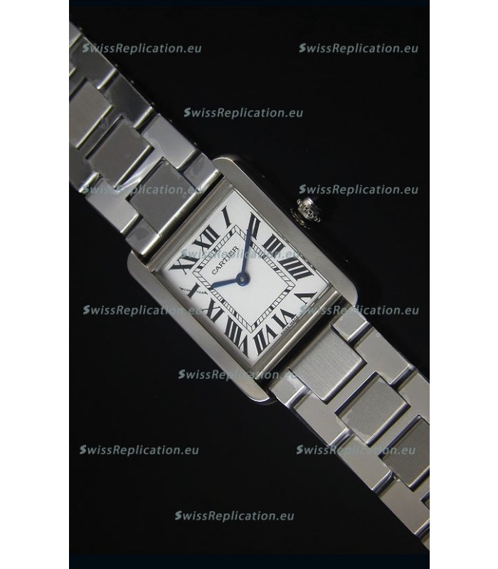 Cartier Tank Solo Swiss Quartz Watch in Steel Strap 24MM Wide 