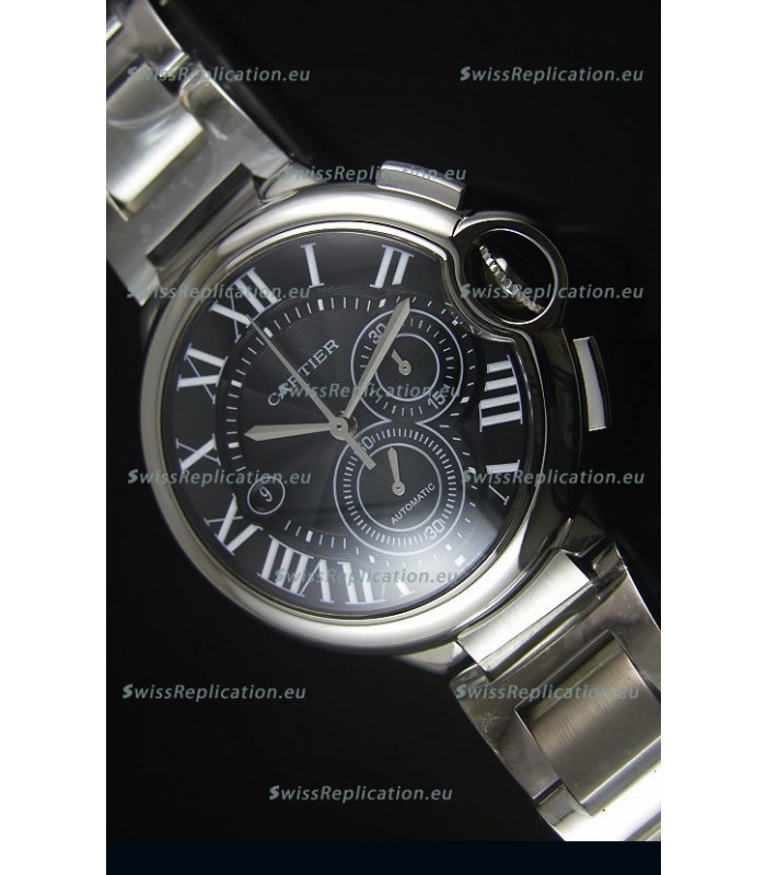 Ballon De Cartier Chronograph in Stainless Steel Case - 1:1 Mirror Replica