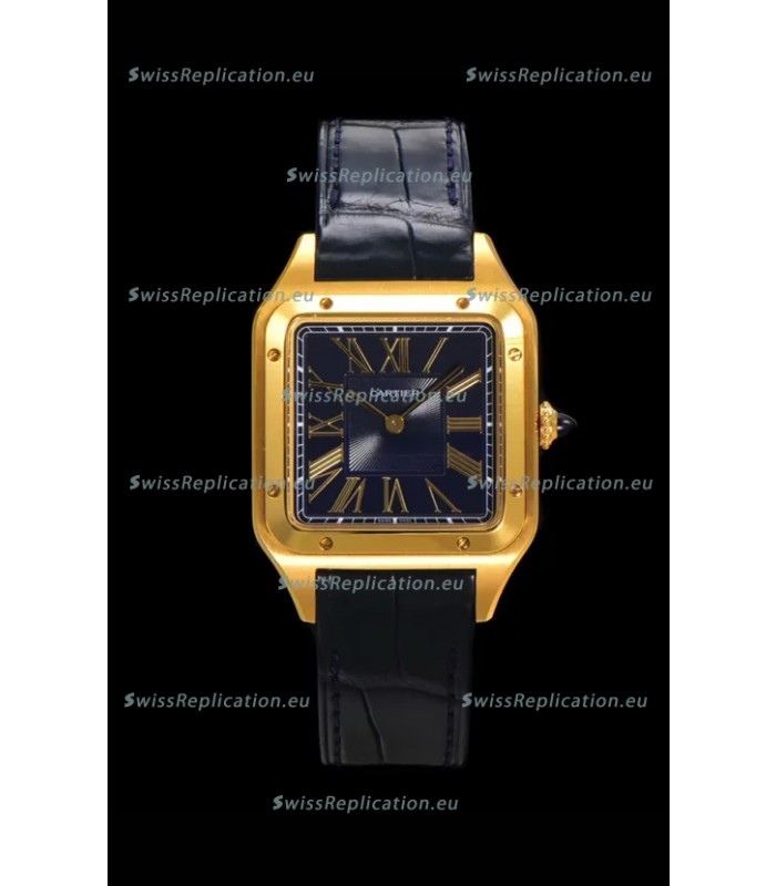 Cartier Santos Dumont 27MM Super Clone Edition Watch in Gold Casing 