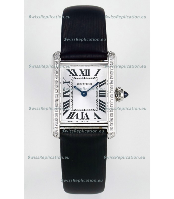 Tank Must Cartier Super Clone Edition 29MM Watch in Steel Casing White Dial 