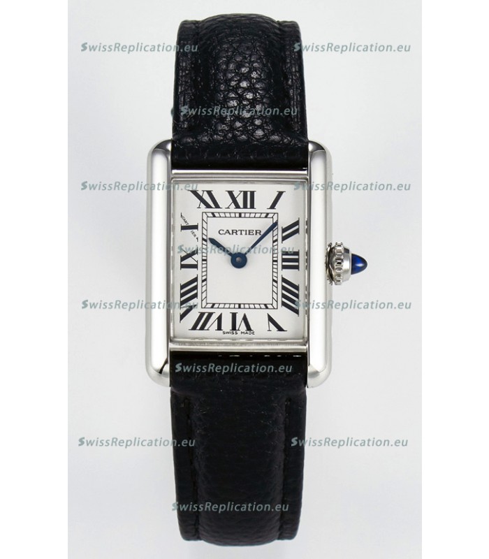 Tank Must Cartier Super Clone Edition 29MM Watch in Steel Casing White Dial 