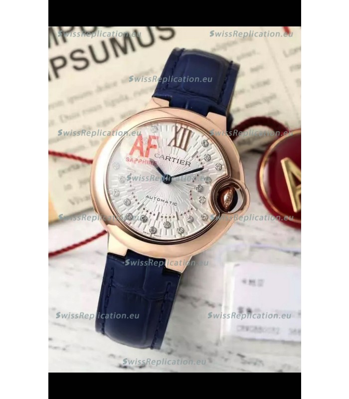Ballon De Cartier Swiss Automatic 1:1 Mirror Quality 33MM in Rose Gold Plating
