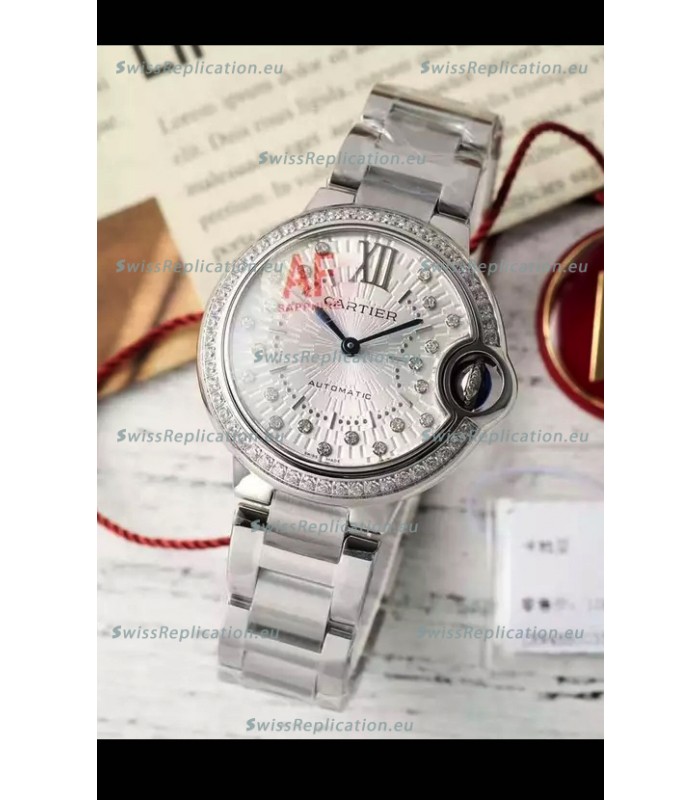 Ballon De Cartier Swiss Automatic 1:1 Mirror Quality 33MM in Stainless Steel