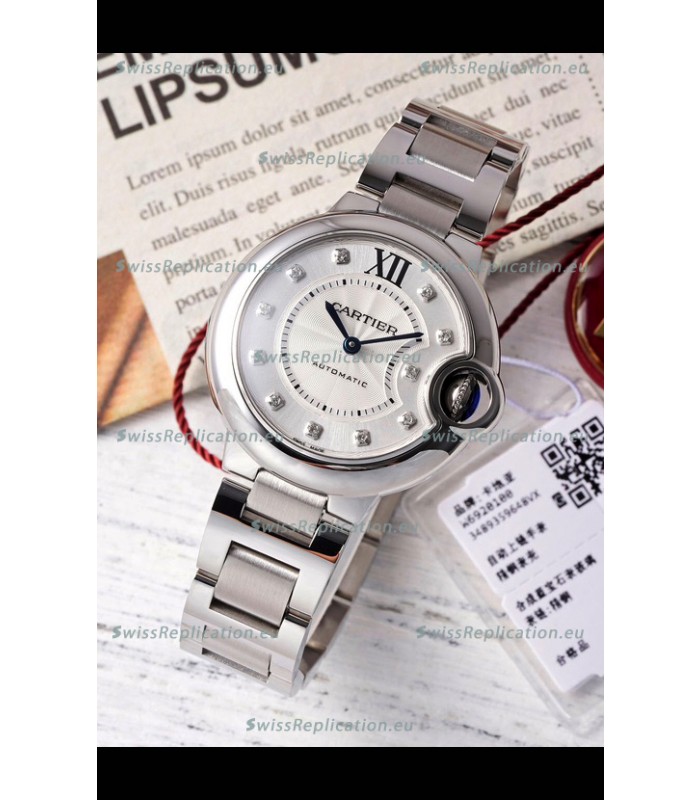 Ballon De Cartier Swiss Automatic 1:1 Mirror Quality 33MM in Steel Casing