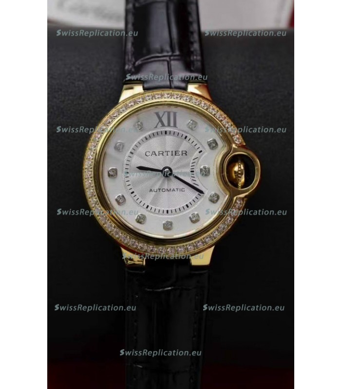Ballon De Cartier Swiss Automatic 1:1 Mirror Quality 33MM in Yellow Gold Plating