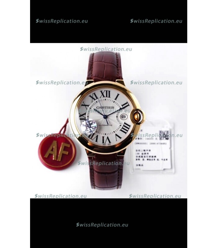Ballon De Cartier Swiss Automatic 1:1 Mirror Quality 42MM in Yellow Gold Casing